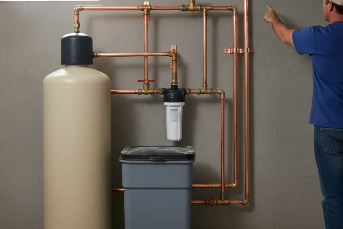 Whole-house water treatment system installed in Crapo